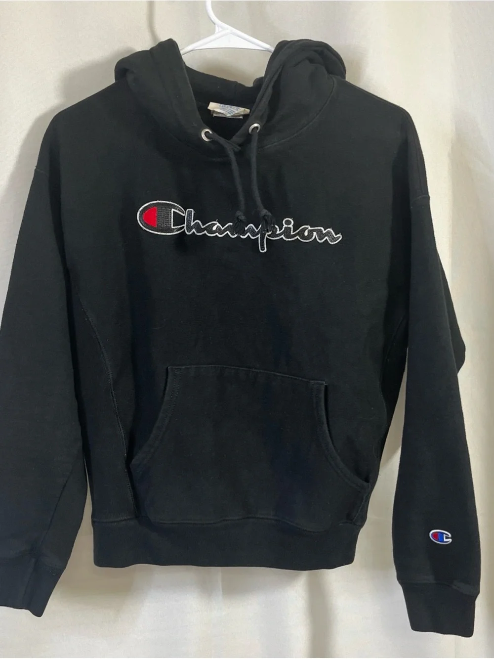 Champion Black Sweatshirt Hoodie Size Medium Boys